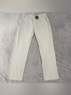 Public Rec Daymaker Pants Mens 36x32 Fog Gray Sweatpants Golf Stretch Tag 36x34